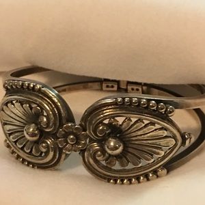 Vintage silver cuff bracelet 925